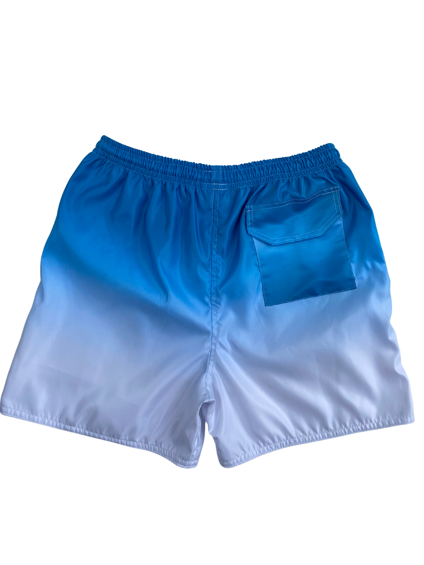 PANTALONETA DEGRADE AZUL CON BLANCO