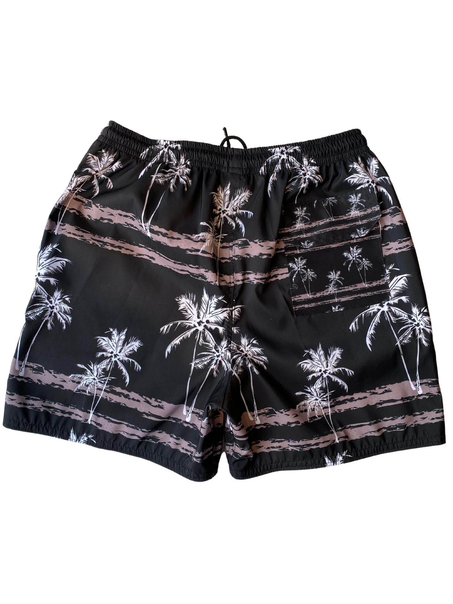 PANTALONETA NEGRA CON DETALLES DE PALMAS