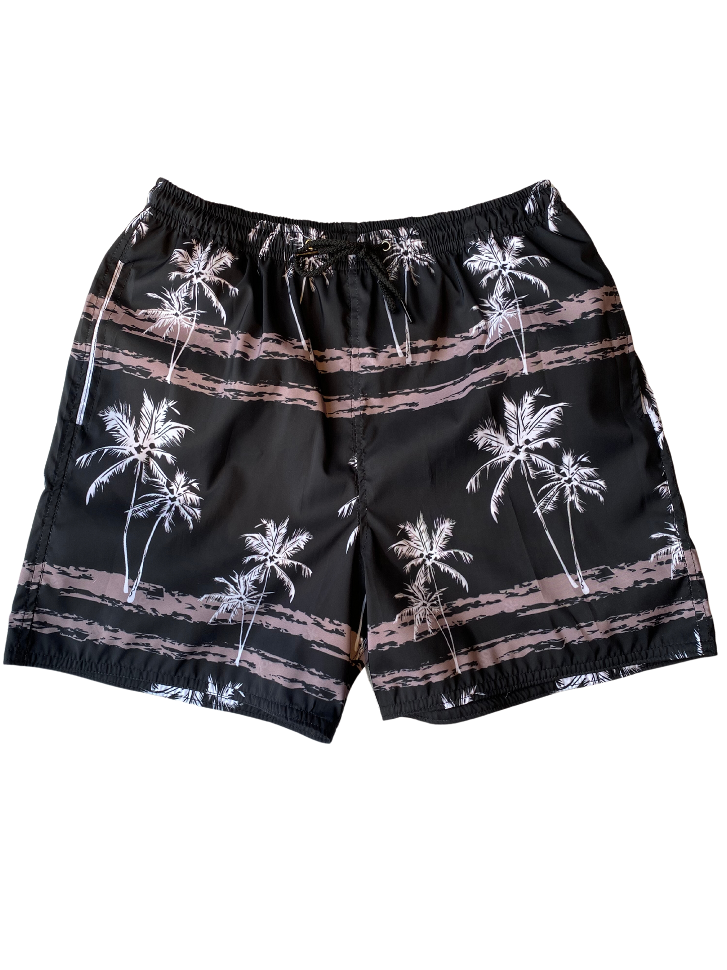 PANTALONETA NEGRA CON DETALLES DE PALMAS