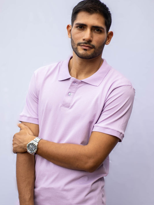 CAMISETA POLO LILA